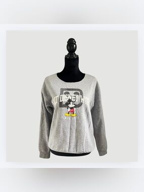 Walt Disney World Sweatshirt, Measures Size Large, Distressed